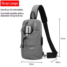 Load image into Gallery viewer, Men's Large Capacity Crossbody Chest Bag - Waterproof Oxford Cloth Cycling Sling Bag by Sarah Express
