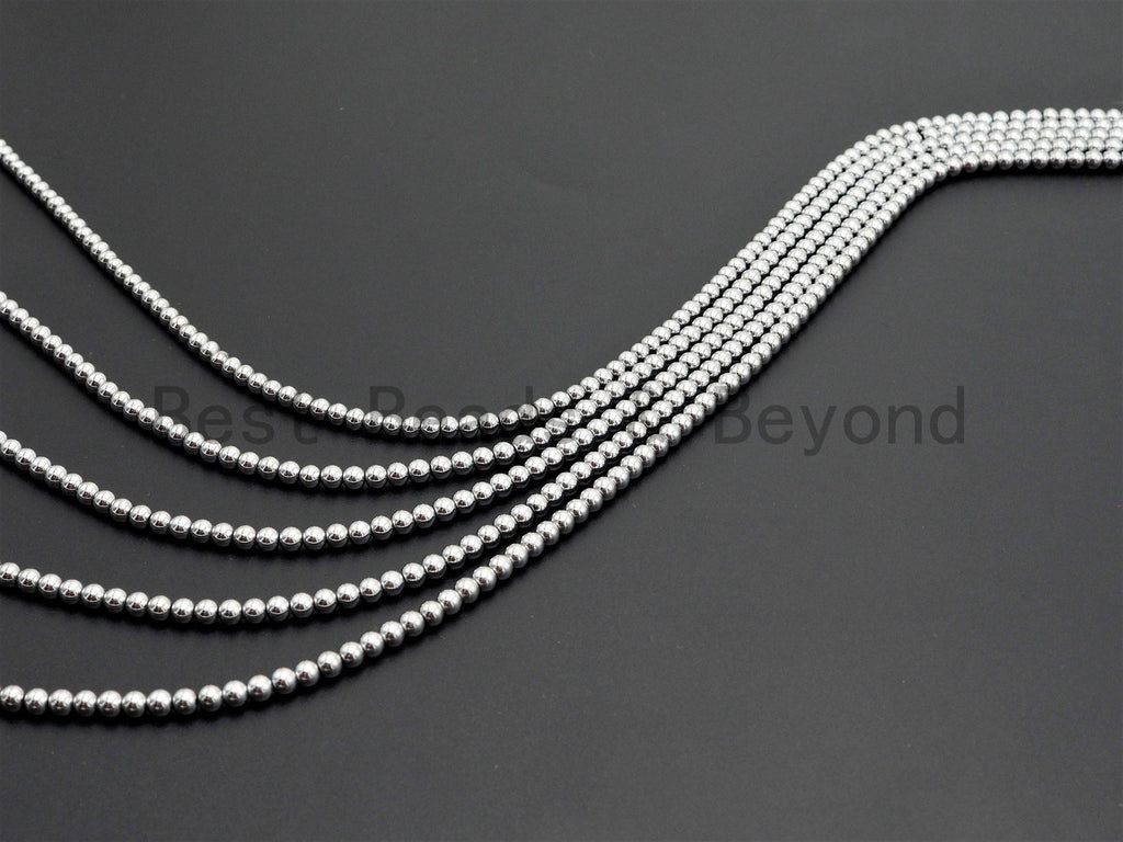 Darker Silver Hematite Beads-2mm/3mm/4mm/6mm/8mm/10mm, sku#s117