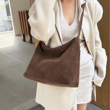 Load image into Gallery viewer, Matte Cowhide Leather Shoulder Bag – Women's Commuter Crossbody Tote | Genuine Leather Handbag