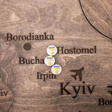 Load image into Gallery viewer, Wooden Map of Ukraine Terra