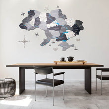 Load image into Gallery viewer, Wooden Map of Ukraine Nordik