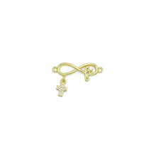 Load image into Gallery viewer, Gold Infinity With Cross Pendant Shape Charm Pendant, Sku#LK1053