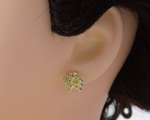 Load image into Gallery viewer, CZ Life Tree Latch Back Earring, Sku#LD204