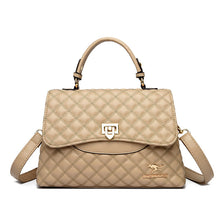 Load image into Gallery viewer, Diamond-Quilted PU Leather Crossbody Shoulder Bag – Streetwear Everyday Handbag for Women