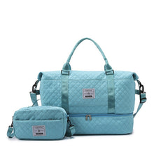 Load image into Gallery viewer, Large Capacity Quilted Crossbody Travel Bag