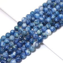 Load image into Gallery viewer, Genuine Blue Chrysocolla Round Smooth Beads, 6mm/8mm/10mm, Sku#U1580