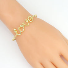 Load image into Gallery viewer, Silver Gold Love Adjustable Bracelet, Sku#A445