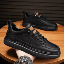 Load image into Gallery viewer, Water-Resistant Non-Slip Black Casual Business Sneakers for Men | Sarah Express