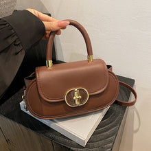 Load image into Gallery viewer, Premium Retro Matte Mini Round Crossbody Bag – PU Leather Oval Shoulder Bag