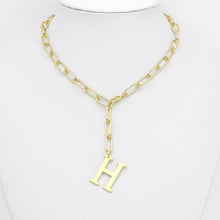 Load image into Gallery viewer, Large Plain Initial Alphabet Letter Charm, SKU#A219