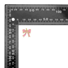Load image into Gallery viewer, Pink Enamel Bow Charm Pendant,Sku#LK1209