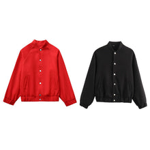 Load image into Gallery viewer, Womens Fashionable Round-Neck Solid-Color Wool Coat