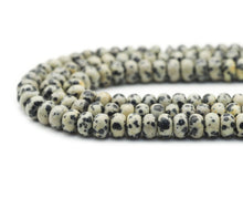 Load image into Gallery viewer, Genuine Dalamtion Jasper Rondelle Smooth Beads, Sku#U1405