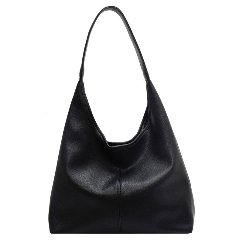 Women's PU Leather Tote Crossbody Shoulder Bag – Everyday Commuter Handbag | Black, Coffee, Brown, Khaki