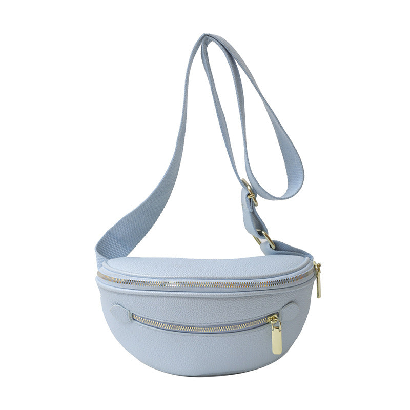 Women's Minimalist PU Leather Shoulder Bag – Slim Structured Crossbody Handbag