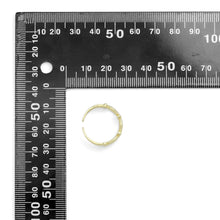 Load image into Gallery viewer, Gold Silver Oval Bar Adjustable Ring, Sku#A220