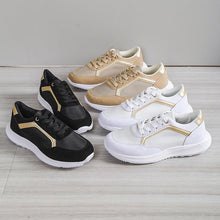 Load image into Gallery viewer, Women's Lace-Up Mesh Sneakers | Breathable Round-Toe Flat Sports Shoes