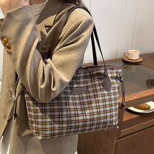 Load image into Gallery viewer, Large Capacity Wool Shoulder Commuter Bag | Women's Everyday Tote with Laptop Compartment