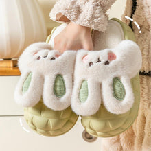 Load image into Gallery viewer, Unisex Cute Rabbit Fuzzy Slippers | Detachable Washable Plush House Shoes