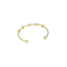 Load image into Gallery viewer, Gold Nut Bolt Adjustable Bracelet cuff, Sku#A281