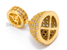 Load image into Gallery viewer, CZ Micro Pave Tassel Head, Gold Plated Tassel, 24x15mm Pendant, Sku#L121