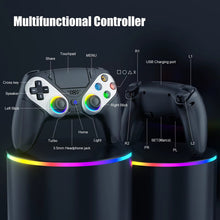 Load image into Gallery viewer, RGB Wireless Controller Compatible with PS5 and PC, Hall Effect Triggers, Programmable Buttons, Turbo Mode, Dual Vibration Gamepad