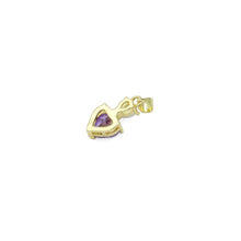 Load image into Gallery viewer, Clear Pink Purple Drop Heart Charm, Sku#LK918
