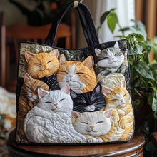 Load image into Gallery viewer, Quilted Digital Print Tote Bag - High Capacity Women's Shoulder Bag with Embroidery