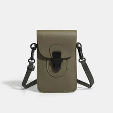 Load image into Gallery viewer, Minimalist Lock-Clasp Crossbody Mini Bag – PU Leather Unisex Shoulder Bag