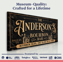 Load image into Gallery viewer, Personalized Bourbon Bar Sign III