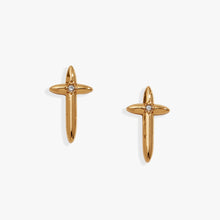 Load image into Gallery viewer, 4:13 Cross Stud Earrings