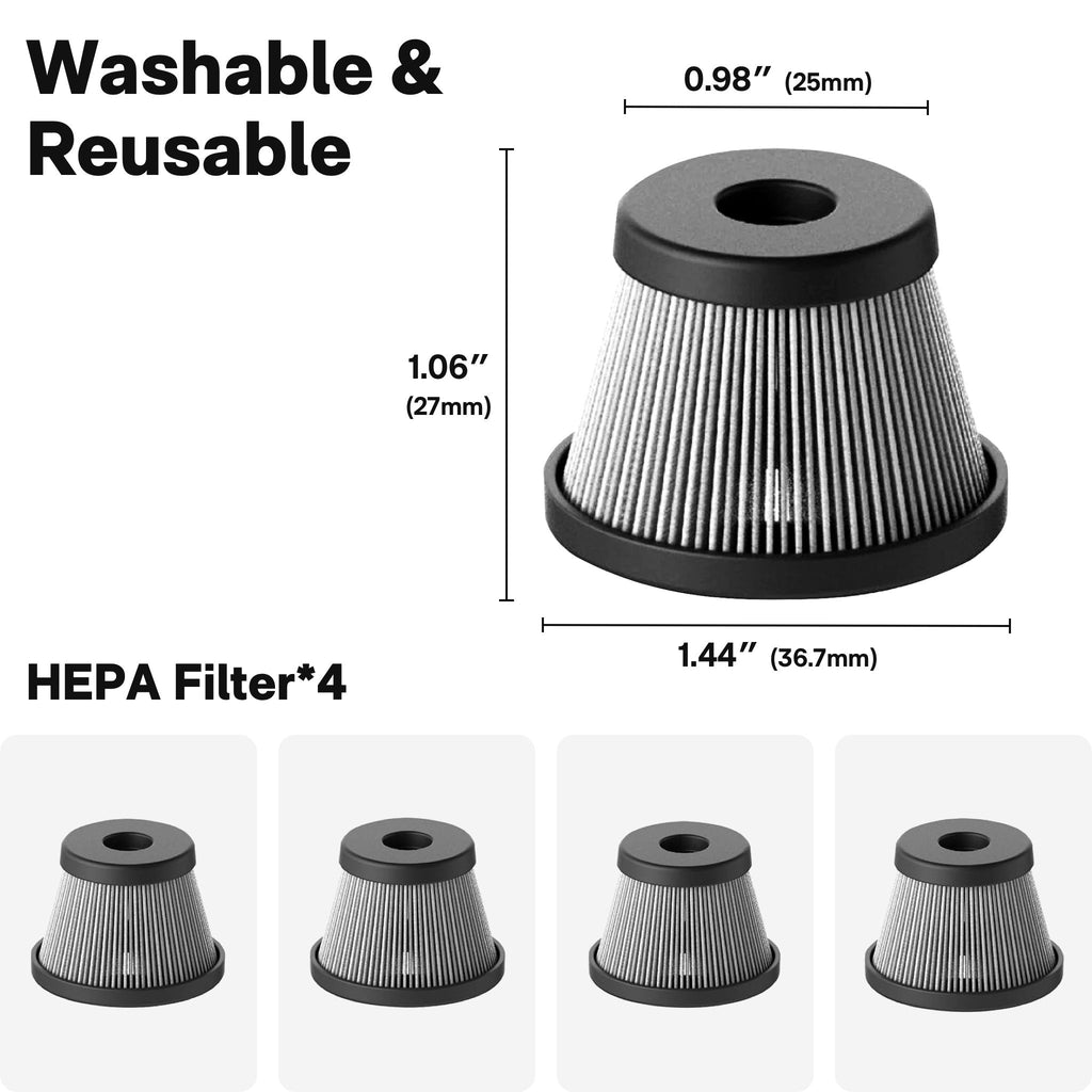 HOTO Compressed Air Capsule Replacement Filters