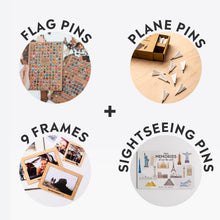 Load image into Gallery viewer, Bundle: Photo Frames, Flags, Airplane, and Sightseeings Pins