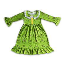 Load image into Gallery viewer, Maxi girls green face Christmas night gown