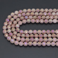 Load image into Gallery viewer, Mystic Strawberry Quartz Round Faceted Beads, Sku#U2214