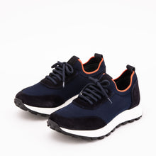 Load image into Gallery viewer, The Berlin Navy Suede Leather Men Sneaker