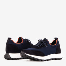 Load image into Gallery viewer, The Berlin Navy Suede Leather Men Sneaker