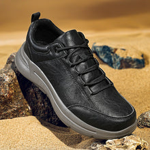 Load image into Gallery viewer, Men's British-Style Microfiber Leather Low-Top Sneakers | Round Toe Casual &amp; Sports Shoes | EU 39–48