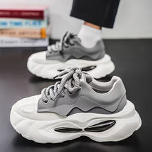 Load image into Gallery viewer, Men's Platform Casual Sneakers - Breathable Mesh Lace-Up Tennis Shoes