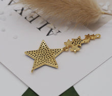 Load image into Gallery viewer, Cobalt CZ Five Point Star Charm, Sku#LK628