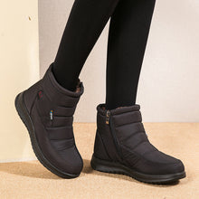Load image into Gallery viewer, Women's Non-Slip Waterproof Snow Ankle Boots | Flat Heel Cotton Warm Shoes