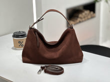 Load image into Gallery viewer, Genuine Leather Crossbody Tote Bag