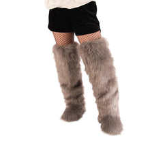 Load image into Gallery viewer, Women's 72cm Thigh-High Boots – Faux Wool Over-the-Knee Slip-On Winter Boots