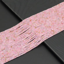 Load image into Gallery viewer, 2.5mm Genuine Morganite Faceted Cube Beads, Sku#U1932