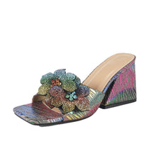 Load image into Gallery viewer, Women's Square Toe High Heel Sandals - Elegant Party Dress Shoes
