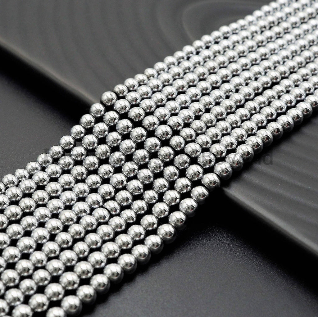 Darker Silver Hematite Beads-2mm/3mm/4mm/6mm/8mm/10mm, sku#s117