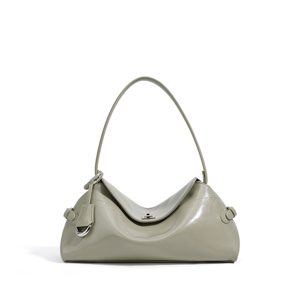 Premium Leather Crossbody Bag for Women - Minimalist Shoulder Bag with Adjustable Strap