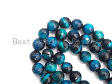 Load image into Gallery viewer, High Quality Natural Round Faceted Tiger Eye Round Beads,SKU#UA35