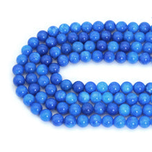 Load image into Gallery viewer, Blue Jade Round Smooth Beads, Sku#U2223