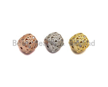 Load image into Gallery viewer, CZ Micro Pave Drum Barrel Fancy spacer beads, sku#X113